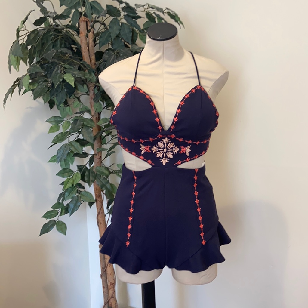 B-Sharp Navy Romper